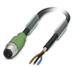 Phoenix Contact Male 3 way M12 to 3 way Unterminated Sensor Actuator Cable, 1.5m