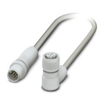 Phoenix Contact Male 5 way M12 to Female 5 way M12 Sensor Actuator Cable, 300mm