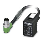 Phoenix Contact Male 3 way M12 to DIN 43650 Form B Sensor Actuator Cable, 600mm
