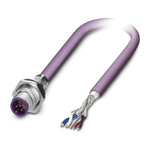 Phoenix Contact 5 way M12 to 5 way Unterminated Bus Cable, 5m