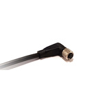 Bulgin Right Angle Female 4 way M5 to Unterminated Sensor Actuator Cable, 1m