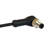 Bulgin Right Angle Male 3 way M12 to Unterminated Sensor Actuator Cable, 1m