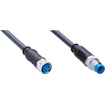Sick Straight Female 4 way M8 to 4 way Unterminated Sensor Actuator Cable, 600mm