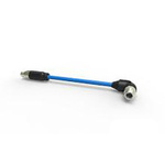 TE Connectivity Straight Male 4 way M12 to Right Angle Male 4 way M12 Sensor Actuator Cable, 2m
