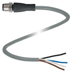 Pepperl + Fuchs Straight Male 4 way M12 to Unterminated Sensor Actuator Cable, 5m