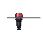 AUER Signal IBS series Red LEDBeacon, 12 V, , Multiple Effect, Panel-Mounted