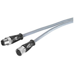 Siemens Straight Male M12 to Straight Female M12 Sensor Actuator Cable, 500mm