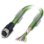 Phoenix Contact Straight Female M12 to Female M12 Bus Cable, 5m
