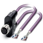 Phoenix Contact Straight Female M12 to Bus Cable, 2m
