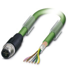 Phoenix Contact Straight Male M12 to Bus Cable, 10m