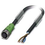 Phoenix Contact Straight Female M12 to Unterminated Sensor Actuator Cable, 20m
