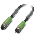 Phoenix Contact Straight Male M8 to Female M8 Sensor Actuator Cable, 1.5m