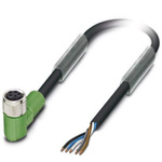 Phoenix Contact Right Angle Female M8 to Unterminated Sensor Actuator Cable, 10m