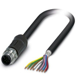 Phoenix Contact Straight Male M12 to Sensor Actuator Cable, 10m