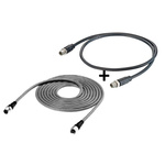 Omron Straight Female 5 way M12 to Straight Male 5 way M12 Sensor Actuator Cable, 5m