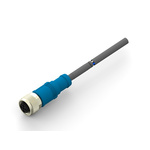 TE Connectivity Straight Female 5 way M12 to M12 Cable Assembly, 1.5m