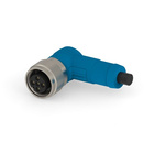 TE Connectivity Right Angle Female 5 way M12 to M12 Cable Assembly, 1.5m