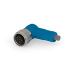 TE Connectivity Right Angle Female 5 way M12 to M12 Cable Assembly, 1.5m