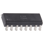 Lite-On, LTV-846S DC Input Transistor Output Quad Optocoupler, Surface Mount, 16-Pin PDIP