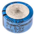 KEMET 1F Supercapacitor EDLC -20 → +80% Tolerance, Supercap FT 5.5V dc, Through Hole