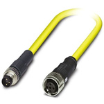 Phoenix Contact Straight Female 3 way M12 to Straight Male 3 way M8 Sensor Actuator Cable, 500mm