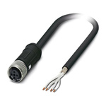 Phoenix Contact Female 4 way M12 to Sensor Actuator Cable, 2m