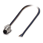 Phoenix Contact Straight Male 3 way M5 to Unterminated Sensor Actuator Cable, 500mm