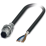 Phoenix Contact Straight Male 5 way M12 to Unterminated Sensor Actuator Cable, 2m