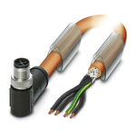 Phoenix Contact Male 4 way M12 to Unterminated Sensor Actuator Cable, 5m