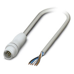 Phoenix Contact Male 5 way M12 to 5 way Unterminated Sensor Actuator Cable, 1.5m