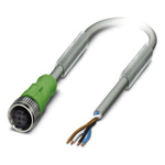 Phoenix Contact Female 4 way M12 to 4 way Unterminated Sensor Actuator Cable, 1.5m