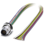 Phoenix Contact Male 17 way M12 to Sensor Actuator Cable, 500mm