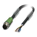 Phoenix Contact 4 way M12 to Sensor Actuator Cable, 5m