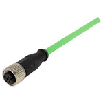 Harting Straight Female 4 way M12 to Unterminated Sensor Actuator Cable, 1m