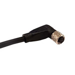 Bulgin Right Angle Female 3 way M5 to Unterminated Sensor Actuator Cable, 1m