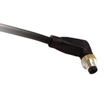 Bulgin Right Angle Male 3 way M5 to Unterminated Sensor Actuator Cable, 1m