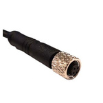 Bulgin Straight Female 3 way M5 to Unterminated Sensor Actuator Cable, 1m