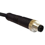Bulgin Straight Male 4 way M5 to Unterminated Sensor Actuator Cable, 1m