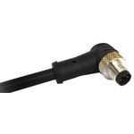 Bulgin Right Angle Male 4 way M8 to Unterminated Sensor Actuator Cable, 1m