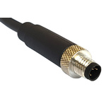 Bulgin Straight Male 5 way M8 to Unterminated Sensor Actuator Cable, 1m