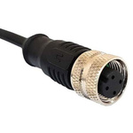 Bulgin Straight Female 5 way M12 to Unterminated Sensor Actuator Cable, 1m