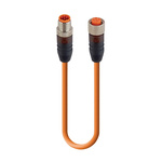 Lumberg Automation Straight Male 5 way M12 to Straight Female 5 way M12 Sensor Actuator Cable, 1.5m