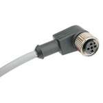 Norgren Right Angle Female 5 way M8 to Unterminated Sensor Actuator Cable, 1.5m