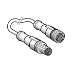 Telemecanique Sensors Straight Male 3 way M12 to Straight Female 3 way M12 Sensor Actuator Cable, 2m