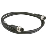 Telemecanique Sensors Straight Male 5 way M12 to Straight Female 5 way M12 Sensor Actuator Cable, 1m