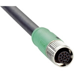 Sick Female 12 way M12 to Unterminated Sensor Actuator Cable, 20m