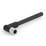 TE Connectivity Female 5 way M12 to Right Angle Female 5 way M12 Sensor Actuator Cable, 1.5m