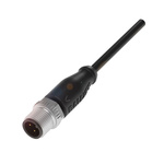 BALLUFF Straight Male M12 to Unterminated Sensor Actuator Cable, 2m