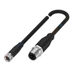 BALLUFF Straight Female M8 to Straight Male M12 Sensor Actuator Cable, 2m