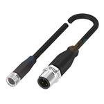 BALLUFF Straight Female M8 to Straight Male M12 Sensor Actuator Cable, 10m